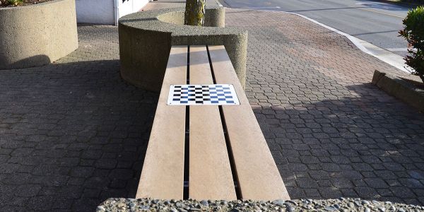 Custom-Inset-of-a-Chess-Board-on-a-Wall-Seat