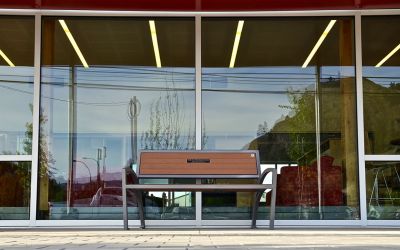 Wishbone-Modena-Wide-Body-Bench-At-The-Okanagan-Regional-Library-in-Summerland-BC