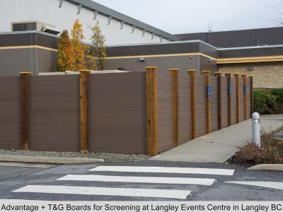 Advantage + T&G Boards for Screening at Langley Events Centre in Langley BC